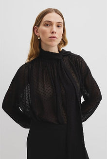 Silk Spot Blouse