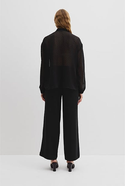 Silk Spot Blouse