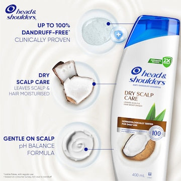 Head & Shoulders Dry Scalp Care Anti Dandruff Shampoo 400mL