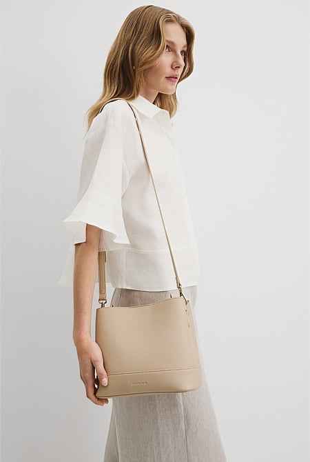 Zip Top Bucket Bag
