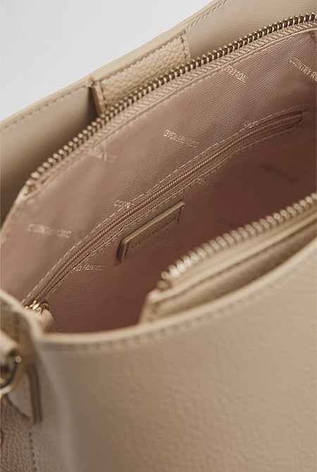 Zip Top Bucket Bag