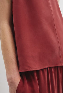 Cupro Scoop Neck Tank