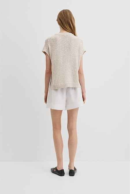 Textured Knit T-Shirt