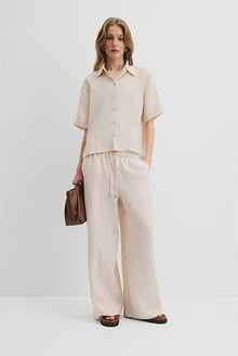 Organically Grown Linen Short Sleeve Shirt