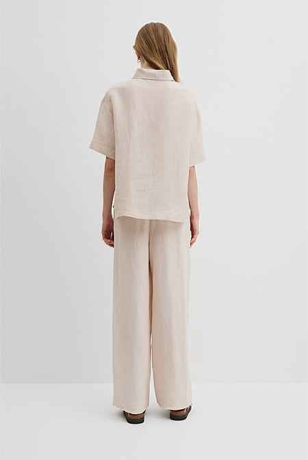 Organically Grown Linen Short Sleeve Shirt