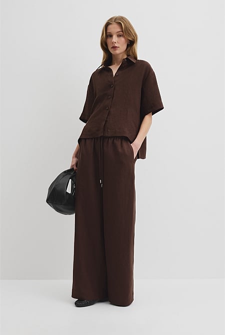 Organically Grown Linen Short Sleeve Shirt