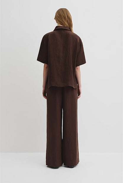 Organically Grown Linen Short Sleeve Shirt