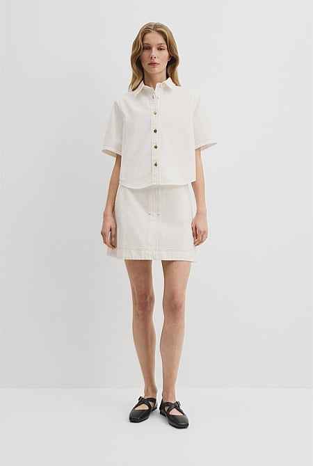 Short Sleeve Denim Shirt