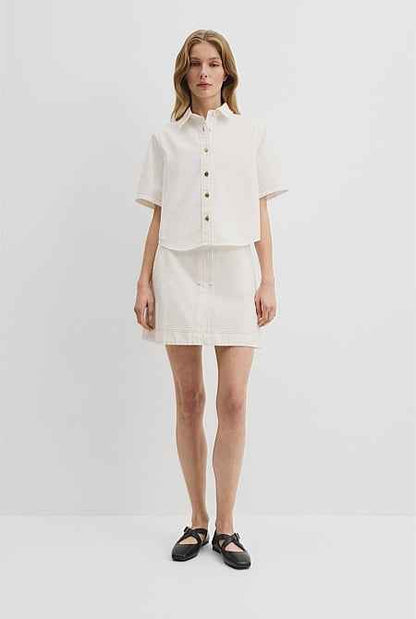 Short Sleeve Denim Shirt