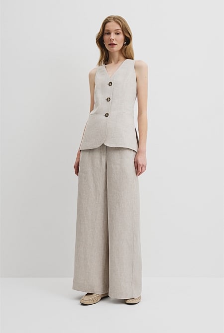 Organically Grown Linen Panel Pant
