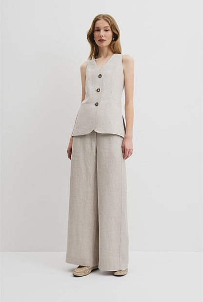 Organically Grown Linen Panel Pant