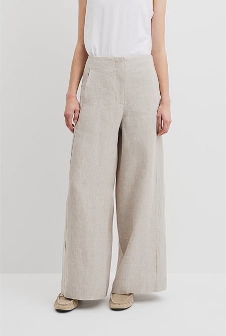 Organically Grown Linen Panel Pant