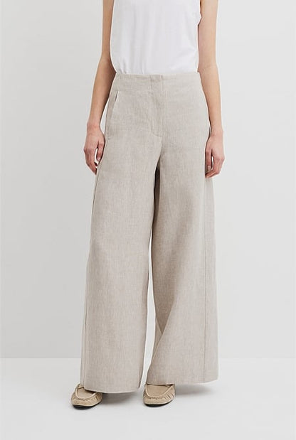 Organically Grown Linen Panel Pant