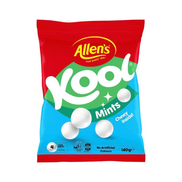 ALLEN'S LOLLIES KOOL MINTS 140G