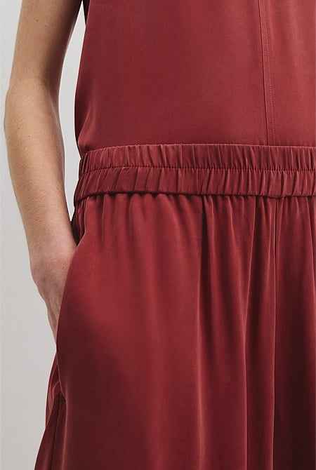 Pull-On Cupro Pant