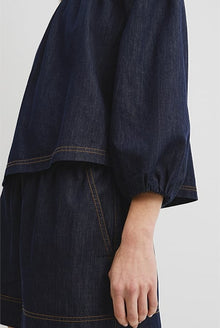 Denim Off Shoulder Top