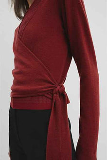 Long Sleeve Wrap Knit