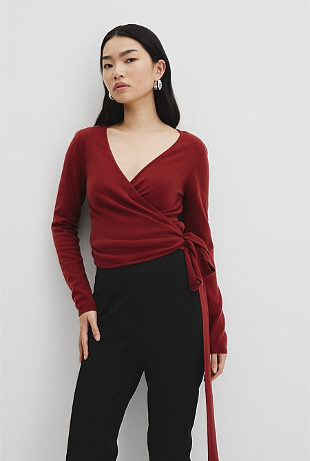 Long Sleeve Wrap Knit