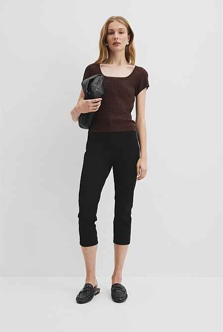 Lace Knit T-Shirt