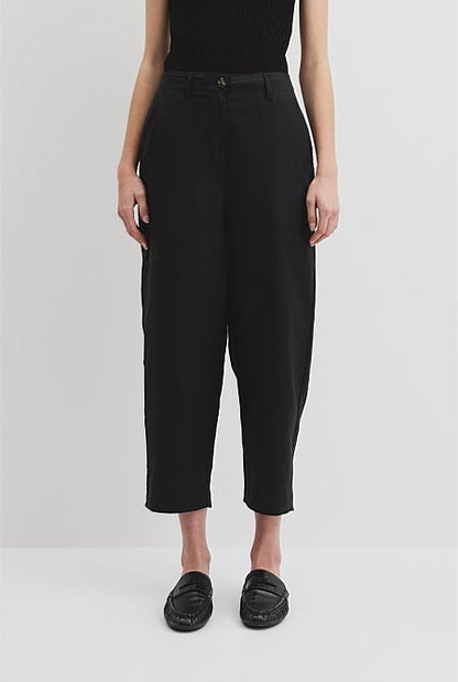 Organically Grown Linen Tapered Pant