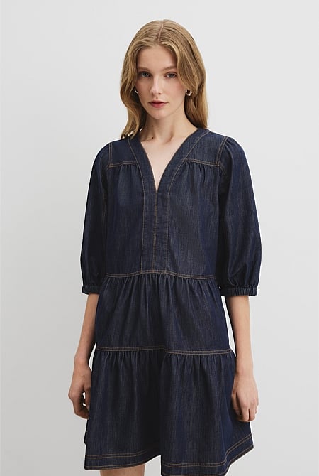 Trapeze Denim Dress