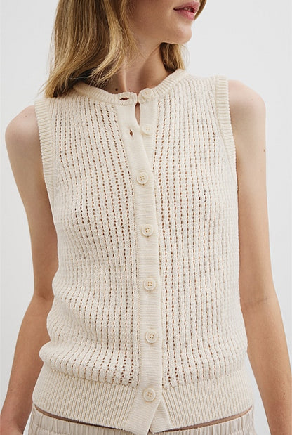 Pointelle Knit Tank