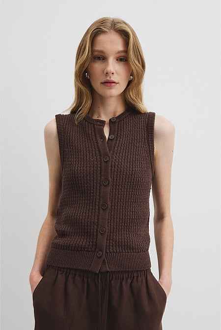 Pointelle Knit Tank