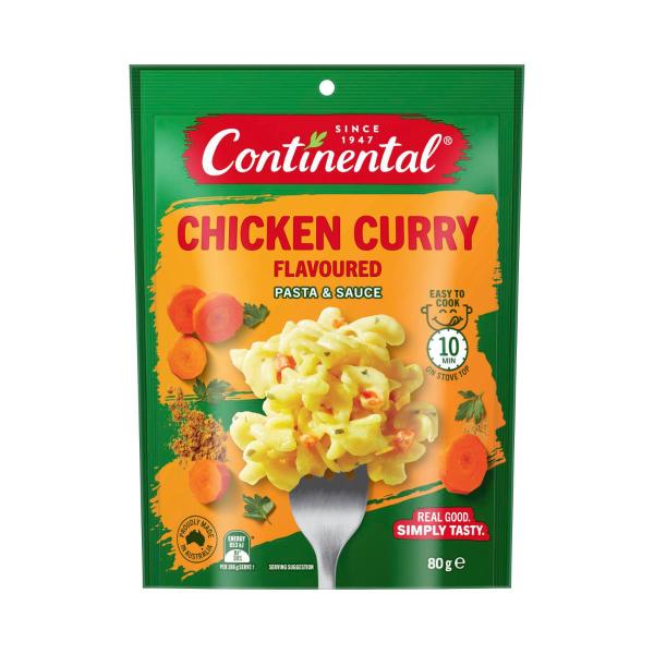 CONTINENTAL PASTA & SAUCE CHICKEN CURRY 80G