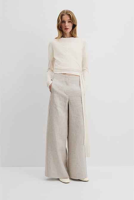 Long Sleeve Wrap Knit