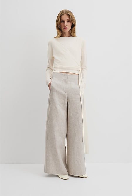 Long Sleeve Wrap Knit