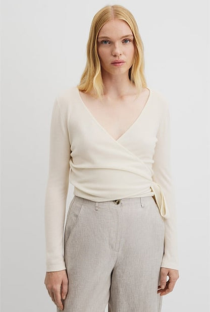 Long Sleeve Wrap Knit