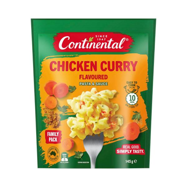 CONTINENTAL PASTA & SAUCE CHICKEN CURRY 145G