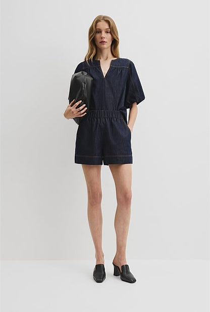 Chambray Denim Short