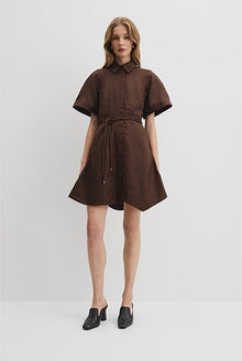 Asymmetric Hem Mini Dress