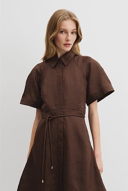 Asymmetric Hem Mini Dress