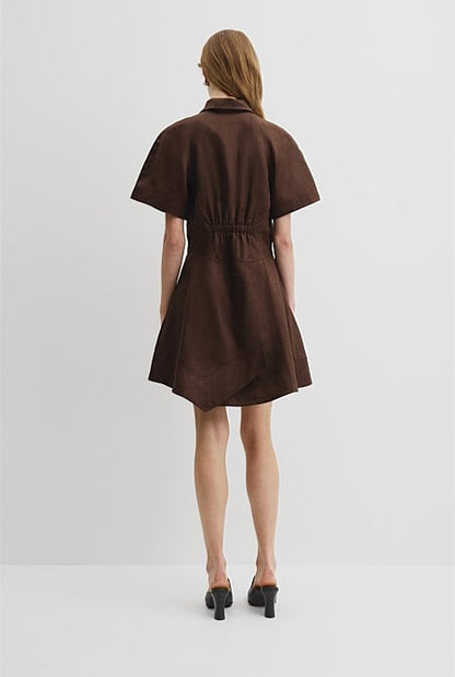 Asymmetric Hem Mini Dress