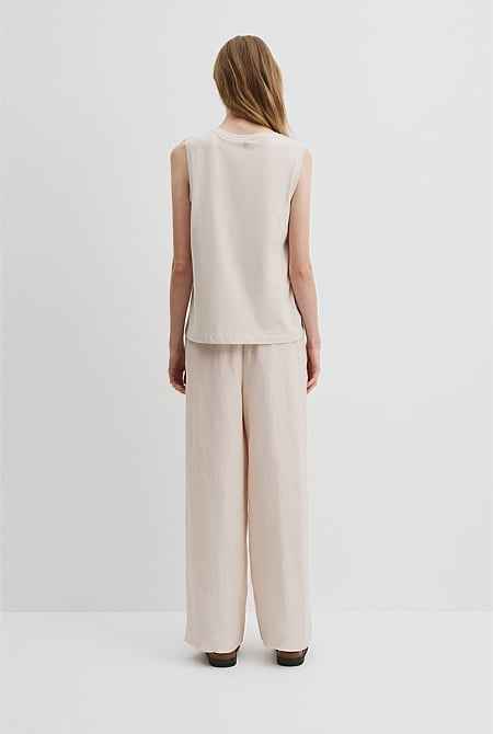 Australian Cotton Relaxed Crew Tank