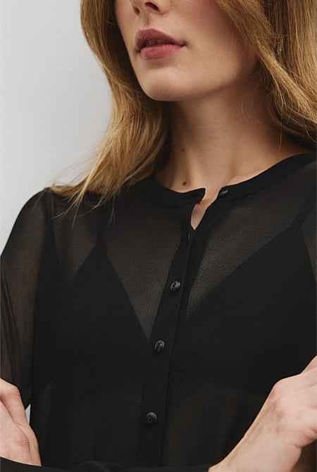 Sheer Knit Cardigan