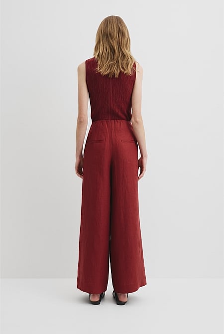 Organically Grown Linen Panel Pant