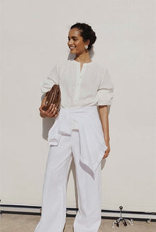 Organically Grown Cotton Blouson Blouse