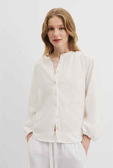 Organically Grown Cotton Blouson Blouse
