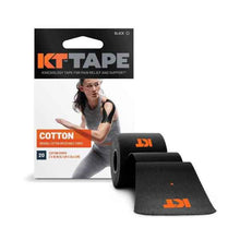 KT KINESIOLOGY TAPE BLACK 20 STRIPS