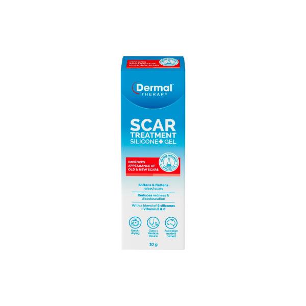 DERMAL THERAPY SCAR TREATMENT SILICONE + GEL 10G