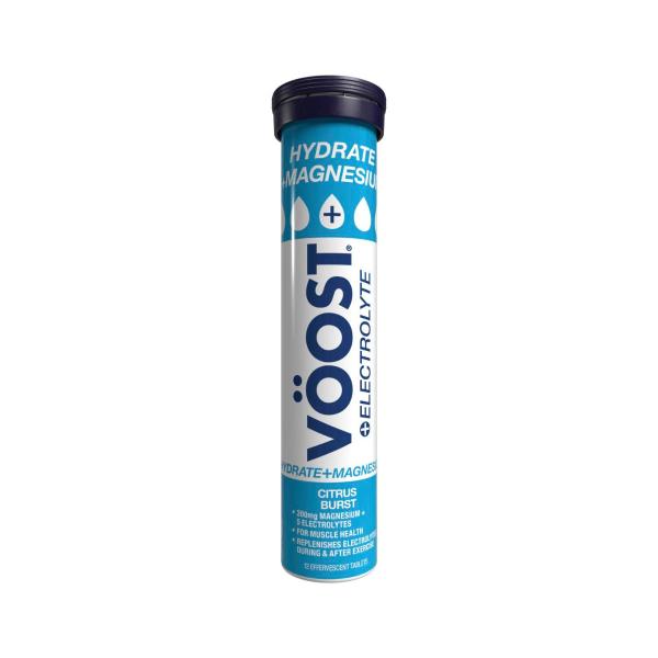 VOOST HYDRATE + MAGNESIUM CITRUS BURST EFFERVESCENT TABLETS 12 PACK