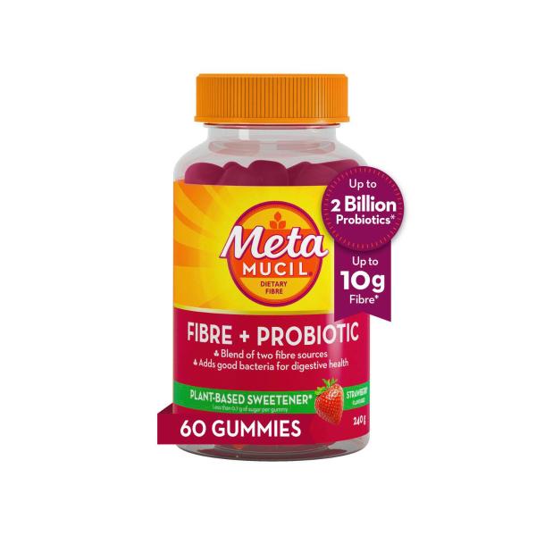 METAMUCIL PRE + PROBIOTIC FIBRE GUMMIES 60 PK