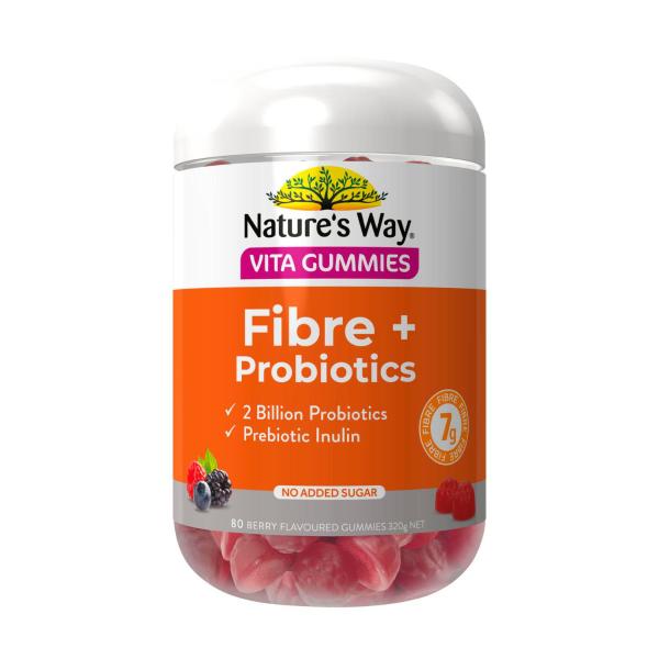 NATURE'S WAY VITA GUMMIES FIBRE + PROBIOTICS 80 PK