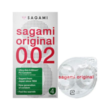 SAGAMI ORIGINAL 0.02 EXTRA THIN PU CONDOMS 4 PK