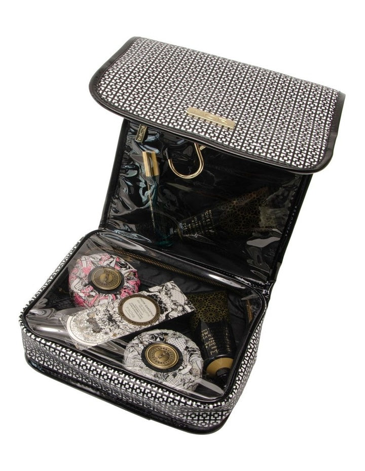 Destination Style London Hanging Fold-Out Bag in Black