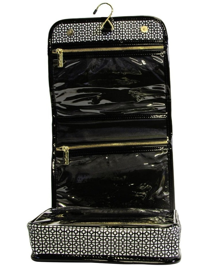 Destination Style London Hanging Fold-Out Bag in Black