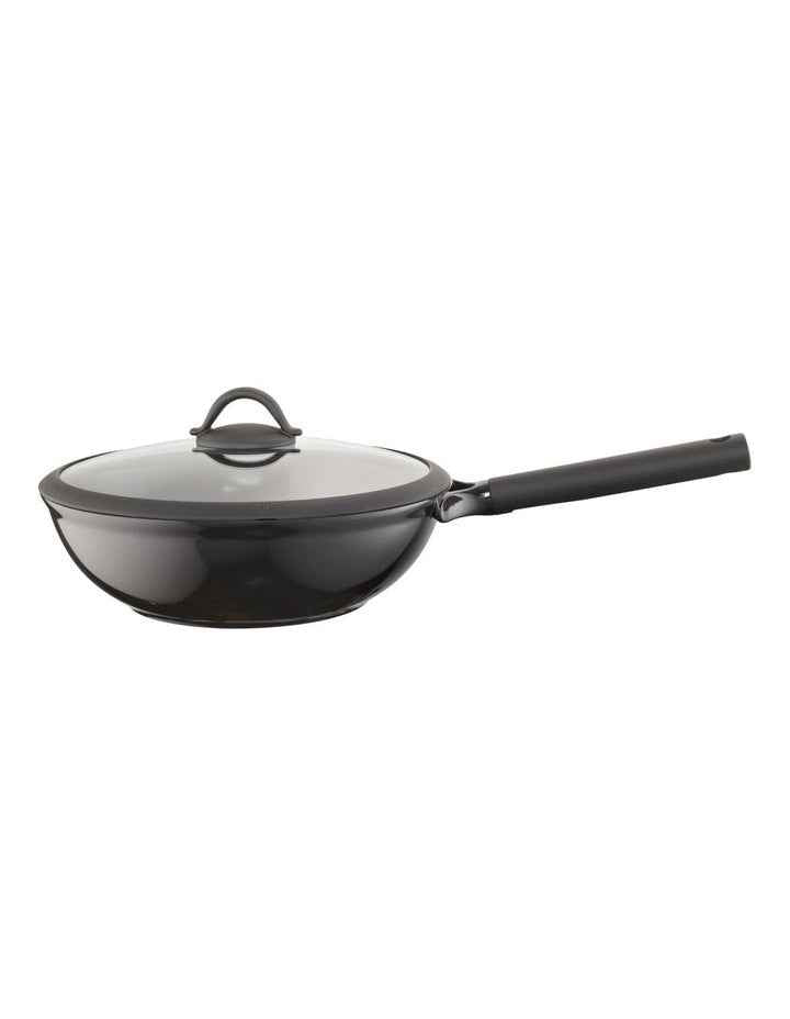 Ceramic Wok with Lid 28cm